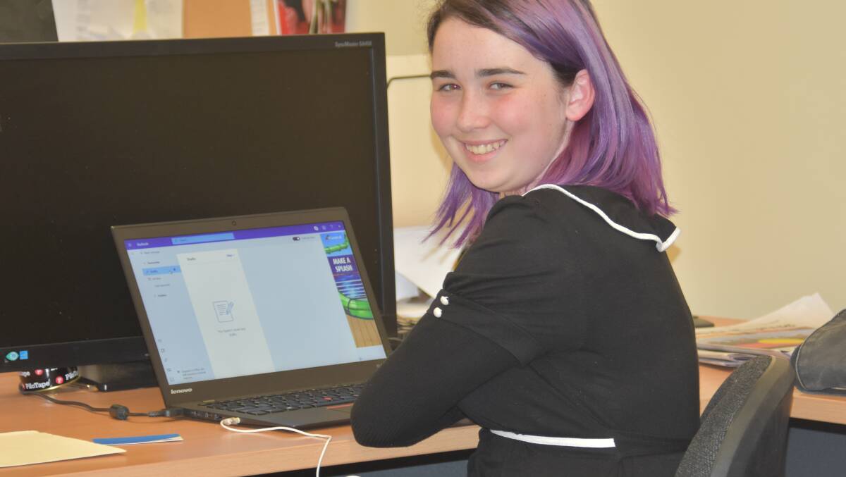 Ebony Keenan learnt about journalism at The Armidale Express.