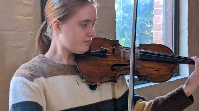Elinor Warwick was one of the recipients of the music scholarship 12 months ago.
