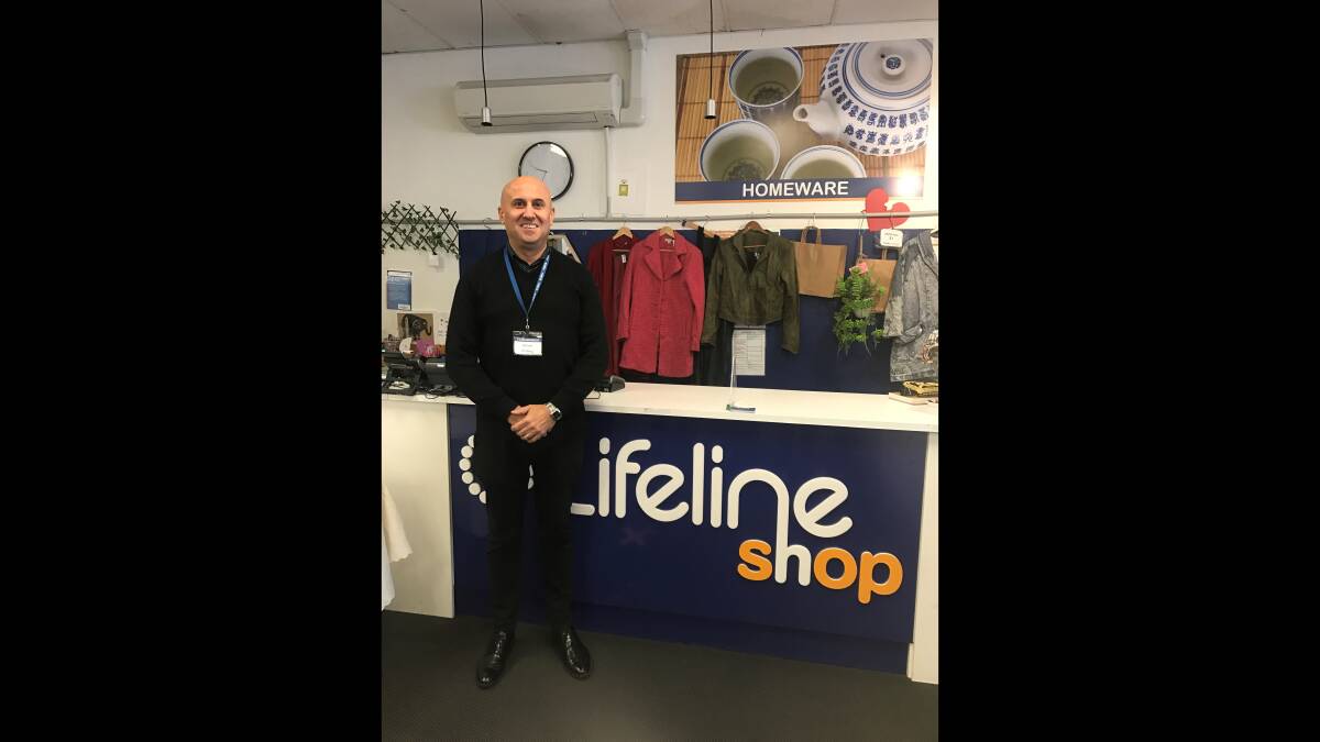 NEW SHOP: Lifeline's retail manager Michael Kats says the revenue from their shops is vital to Lifeline being there for people in their time of crisis. Picture: Supplied