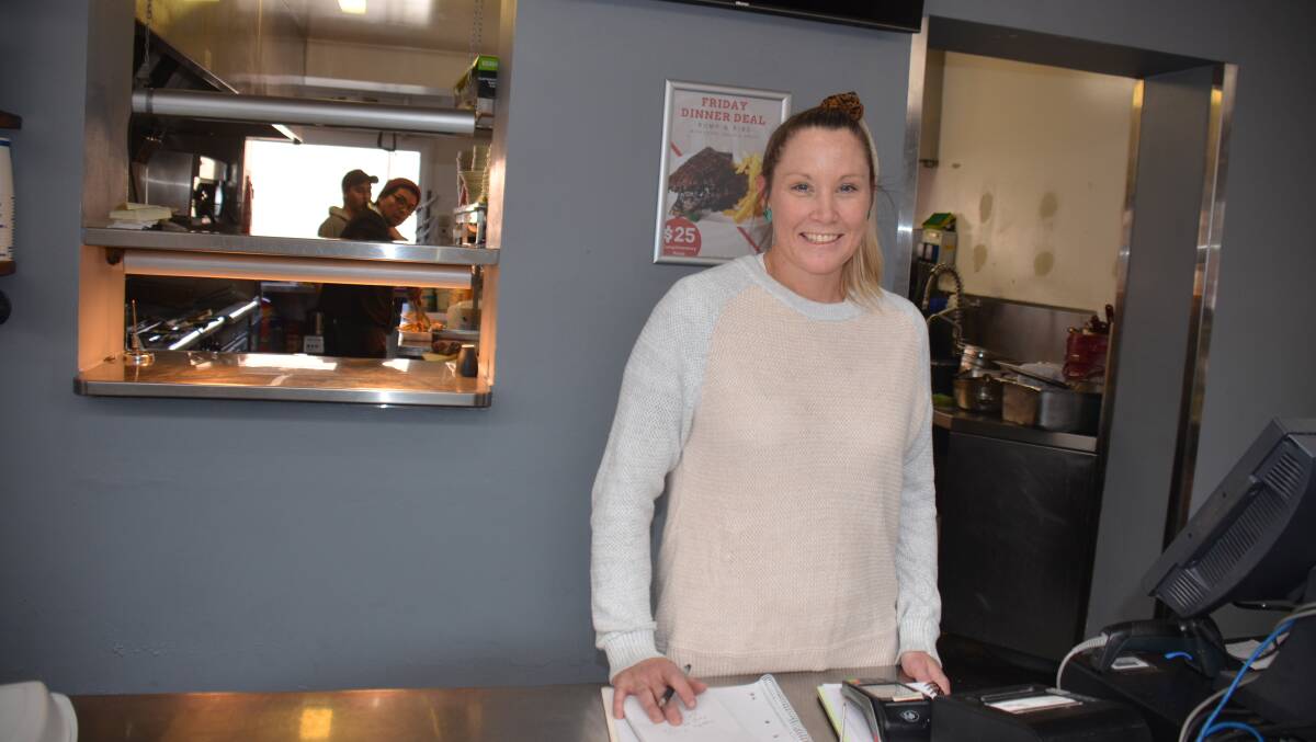 Royal Hotel manager Nardie Gream says they will offer full table service so customers would not be approaching the counter in front of the kitchen. Picture: Laurie Bullock