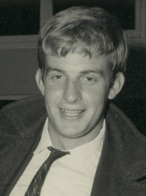 Paul Barratt when he was a 20-year-old student at Wright College in 1964.