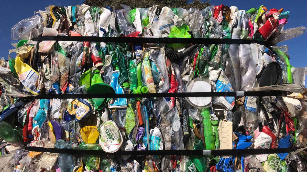 35 tonnes of recycling plastic is headed for China.