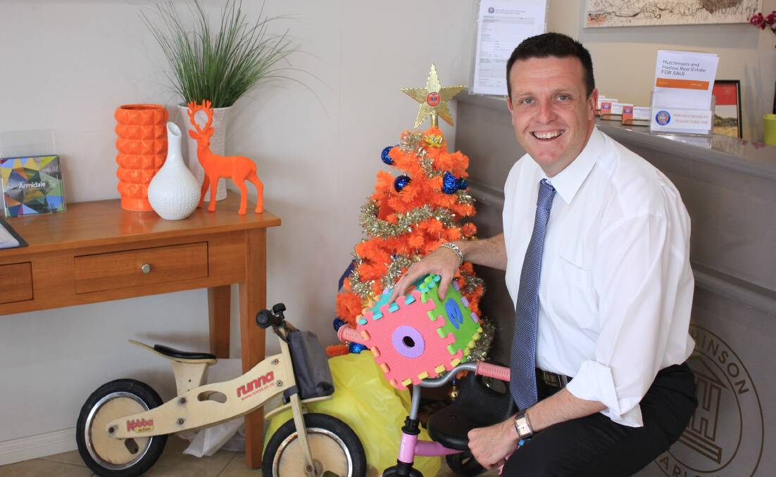 Spreading cheer: New England Toy Drive organiser Luke Fahy is gearing up for the festive season.