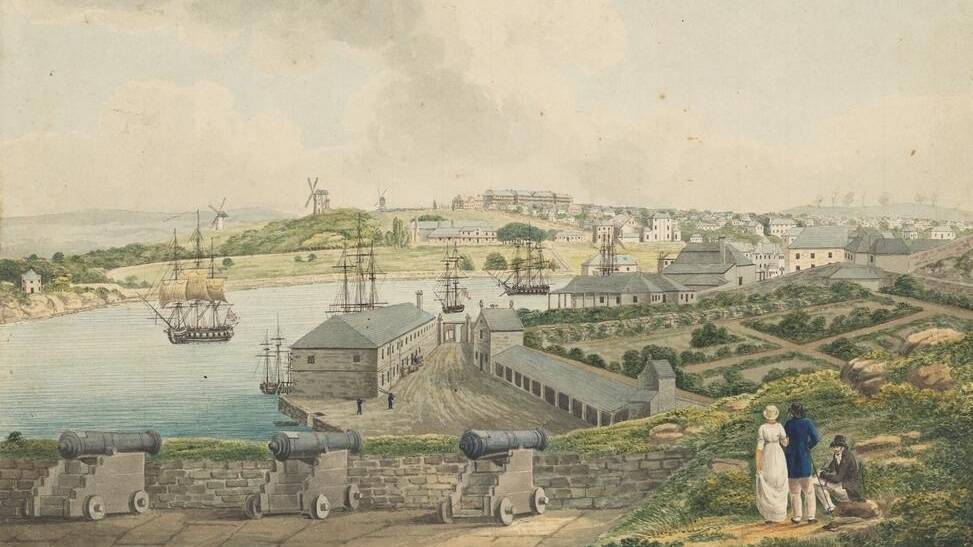 Sydney Cove as Eliza saw it in 1850.