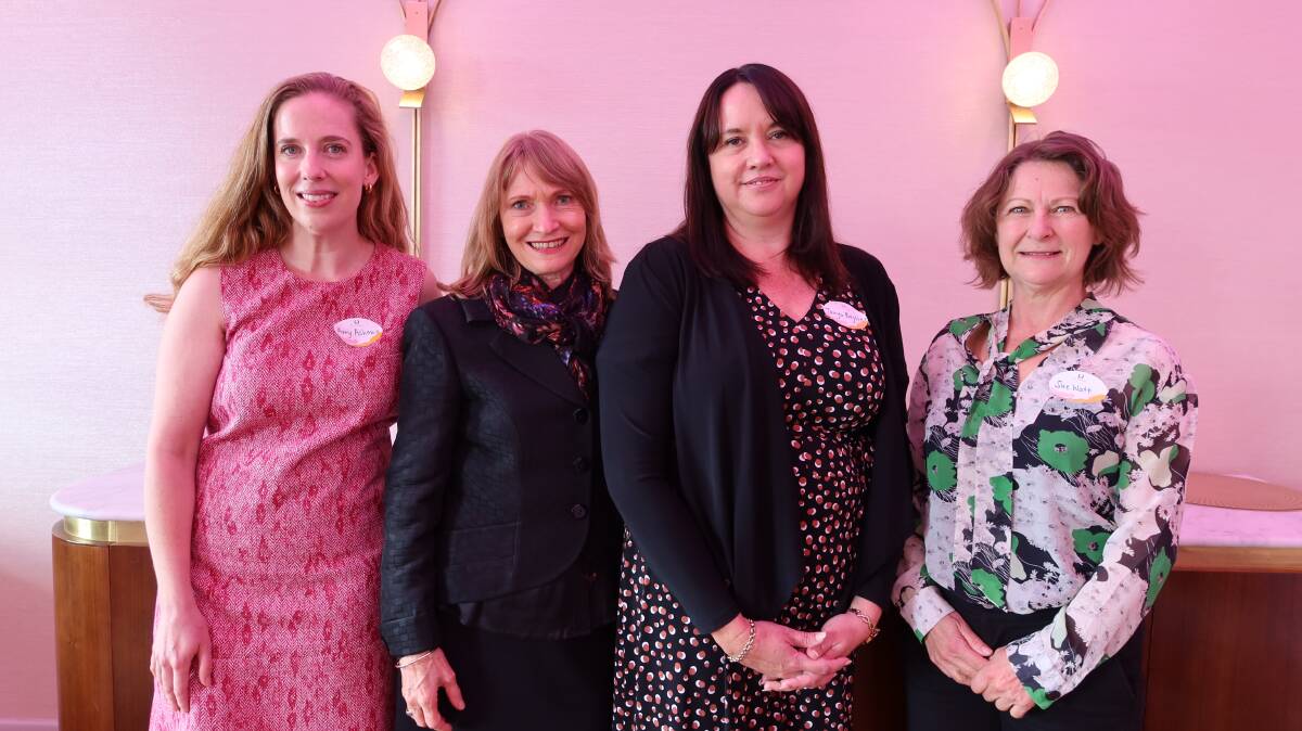 Panellist members Dr Amy Ashman, HealthWISE CEO Fiona Strang, Tanya Bagster and Dr Sue Watt.