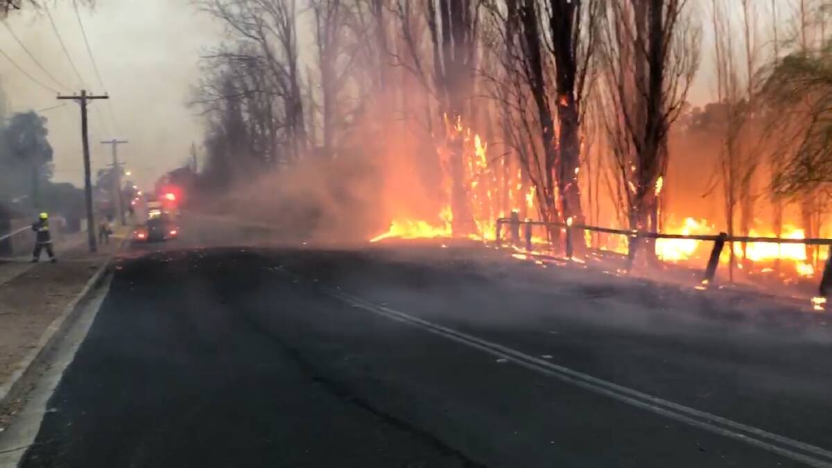 Fire burns in creeklands near school | Watch the video