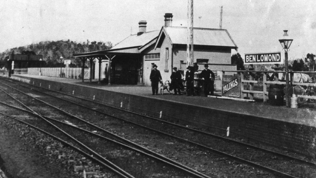 Ben Lomond railway station in the heyday of rail travel.