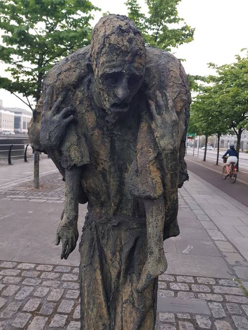 The Famine Monument at Dublin Port.