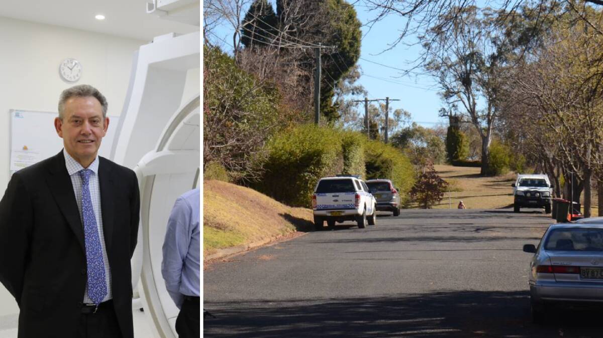 Dr James Leitch, left, was stabbed during a home invasion in Armidale. Picture from file