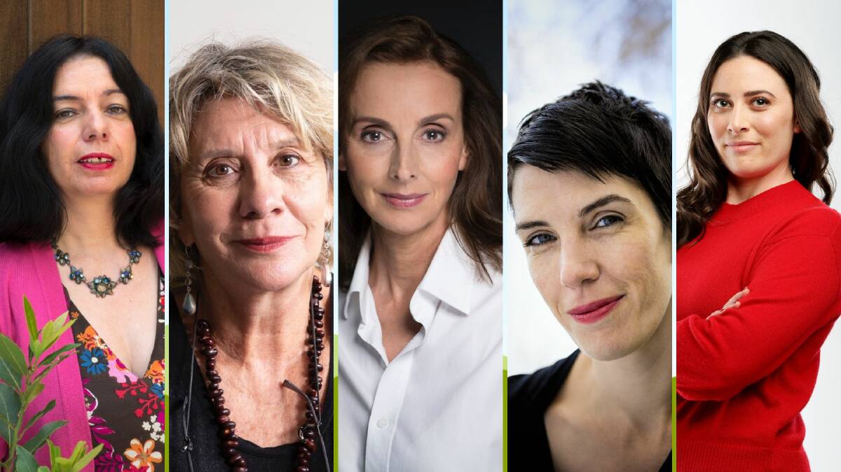 Writers (from left) Sophie Masson, Julie Janson, Nicole Alexander, Kate Holden and Emma Partridge will all attend the fourth annual High Country Writers Festival.