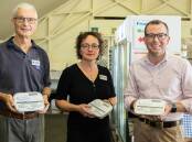 Funding support for local Meals on Wheels: Armidale Uralla Meals on Wheels Management Committee President Simon McMillan, manager Kerryn Williams and Northern Tablelands MP Adam Marshall. Picture: Supplied