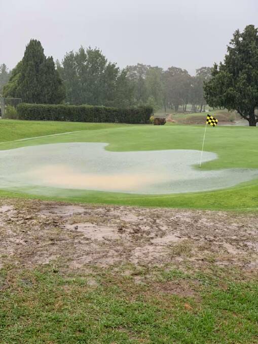 WASH OUT: Armidale Golf Course following heavy rain in 2020