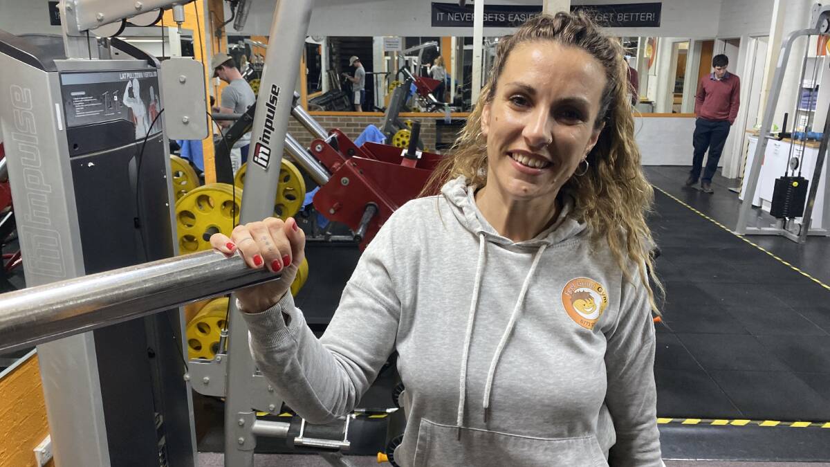 Jenna Marshall at Armidale's Feel Good Gym, which reopened on Monday. Picture: Laurie Bullock