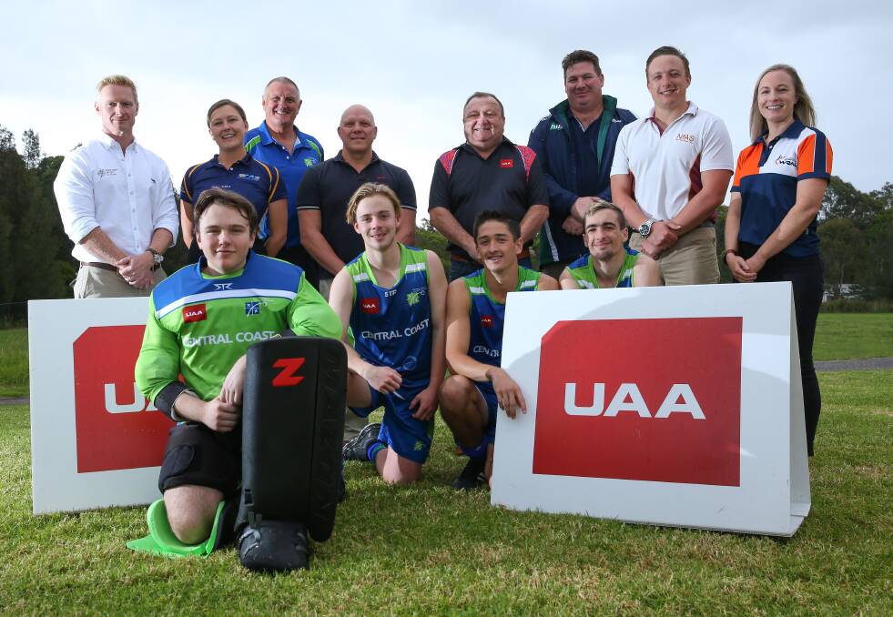 VALUABLE: Regional Academies of Sport and Underwriting Agencies Australia representatives and athletes mark the launch of a talent identification program for Indigenous youth. Photo: Supplied