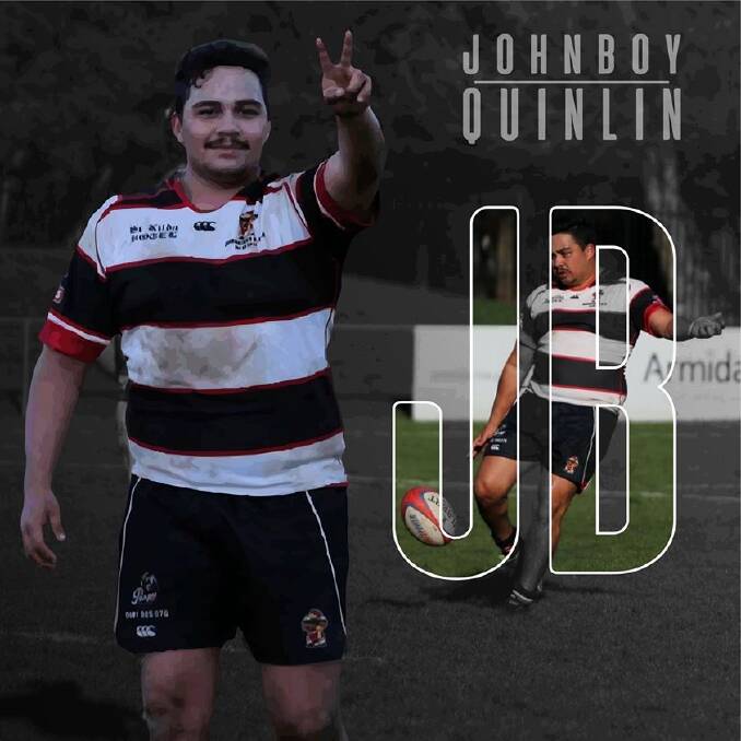 GONE BUT ...: Barbarian will honour their late player, Johnboy Quinlin, in a special way this season. Photo: Facebook