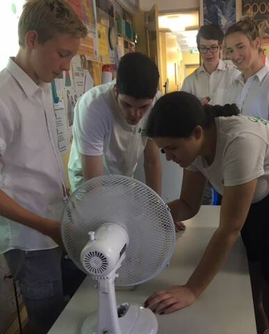 Building better future: Armidale High School students test out engineering for a day last week, with volunteers from the Engineers Without Borders organisation, who are also students at the University of New South Wales.