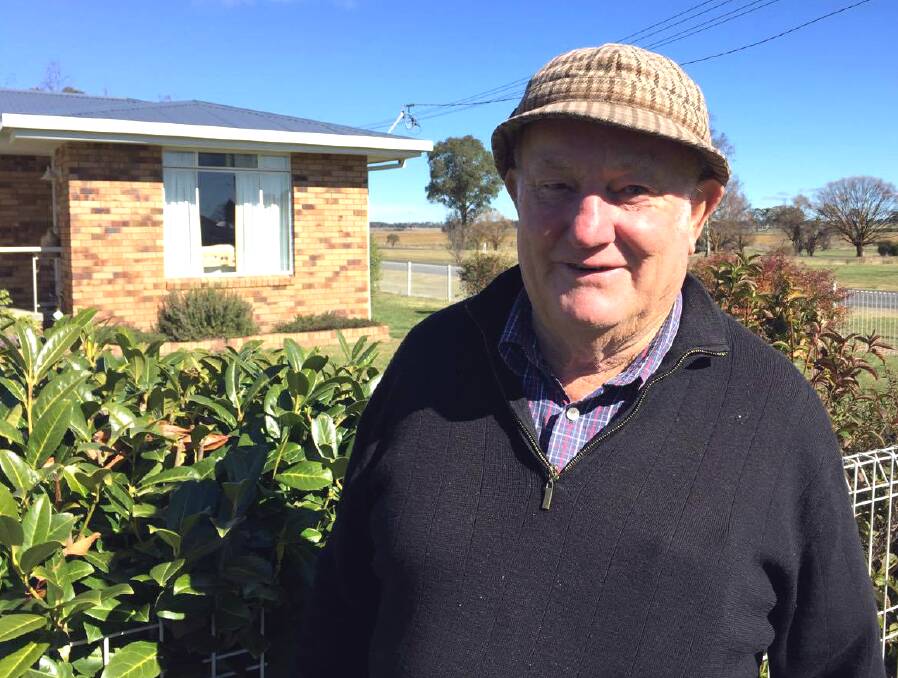 RAIL TRAIL: Resident David Bearup wants to see more community support for rail trail in Guyra. Picture: Rachel Baxter.