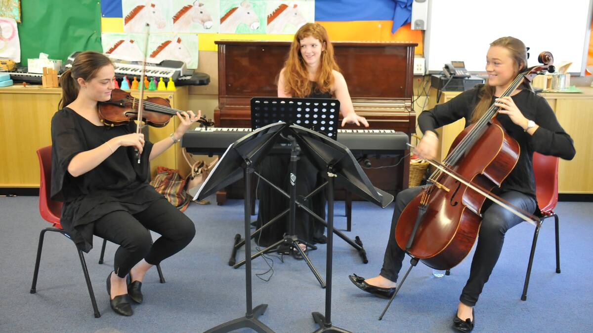 Music trio perform for kids across the region