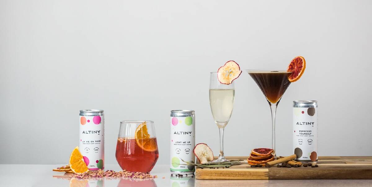We're loving these little cocktails in a can from Altina. Picture: Ben Calvert