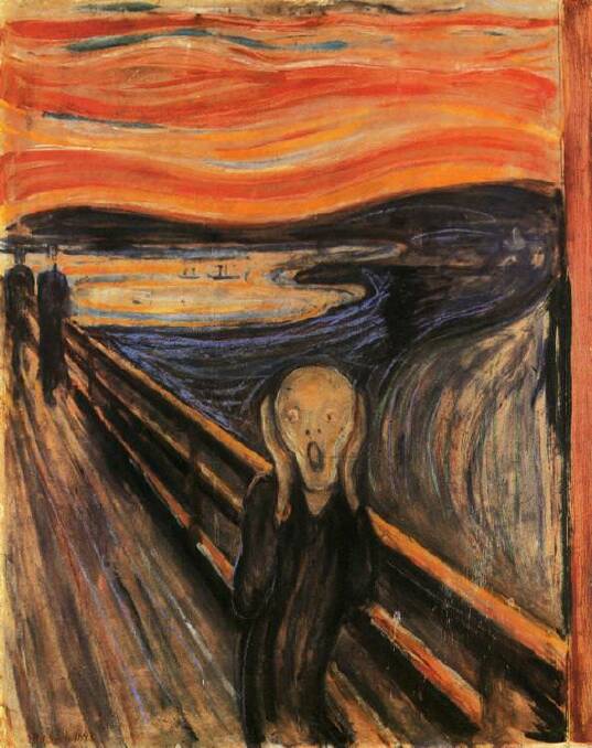Edvard Munch, The Scream 1893: Driven by his own demons, William Ogilvie, Edward's eldest son, took hos own life in 1920. 