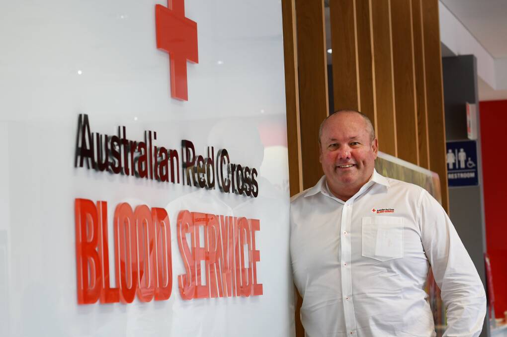 DONATE: Blood Service spokesman Stuart Ward is urging locals to donate blood between Christmas and New Year's Eve. Photo: Gareth Gardner