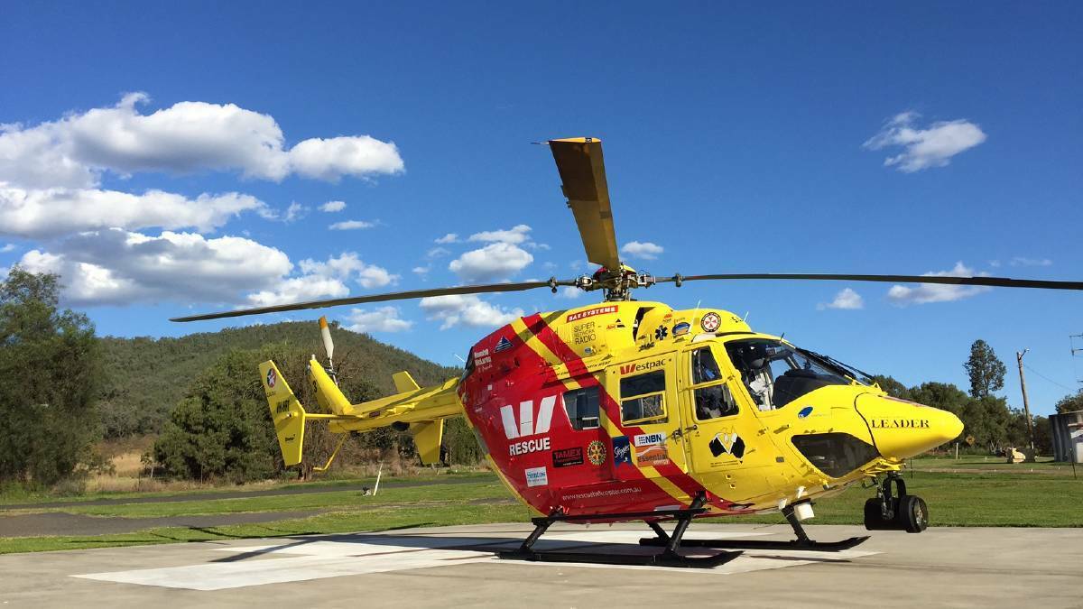 Man, 64, flown to hospital after accident with band saw