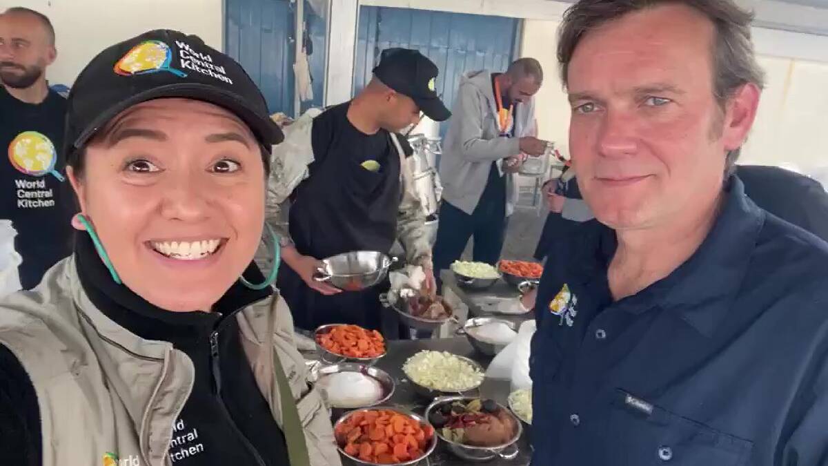 Zomi Frankcom, left, of Australia, and Chef Oli were among the humanitarian aid workers killed in an Israeli strike. Picture supplied