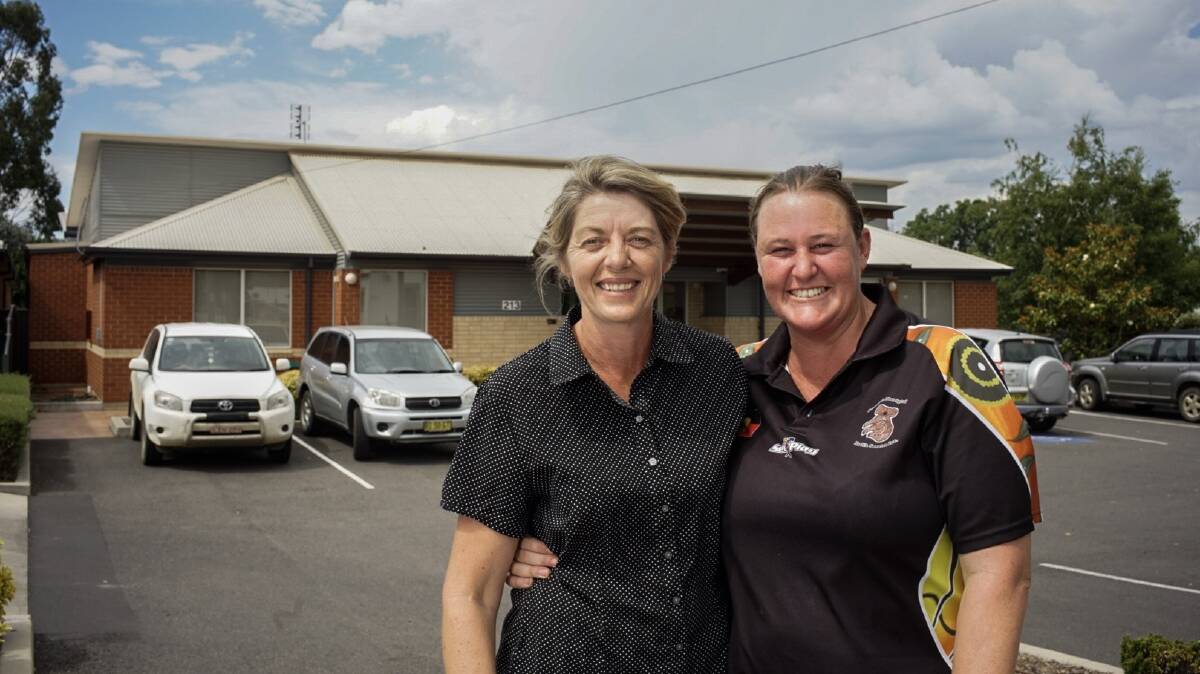 Armajun Aboriginal Health Service practice manager Sharleen Dodd and registered nurse Abby Croft at Armajun's new location - the old Medicare Local building in Rusden Street.