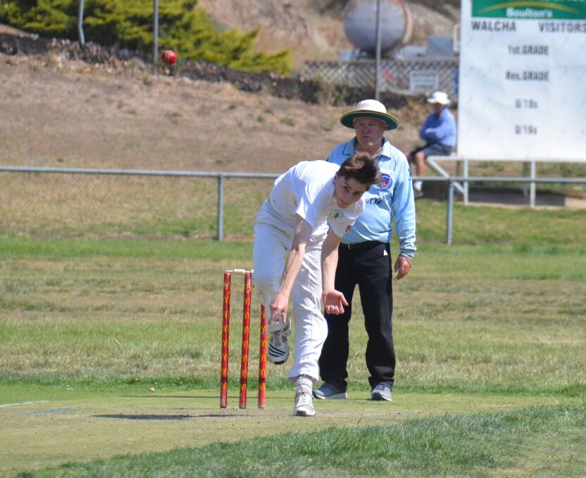 DEBUT: Hamish Biddle, pictured playing for Armidale in the Connolly Cup, will play for Hillgrove in the first grade match against Guyra. 