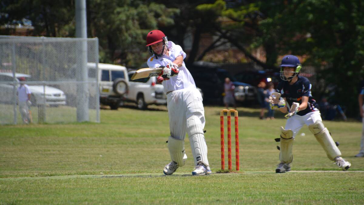 IN WITH A CHANCE: Nick Page batting at last year's Walter Taylor Shield. 