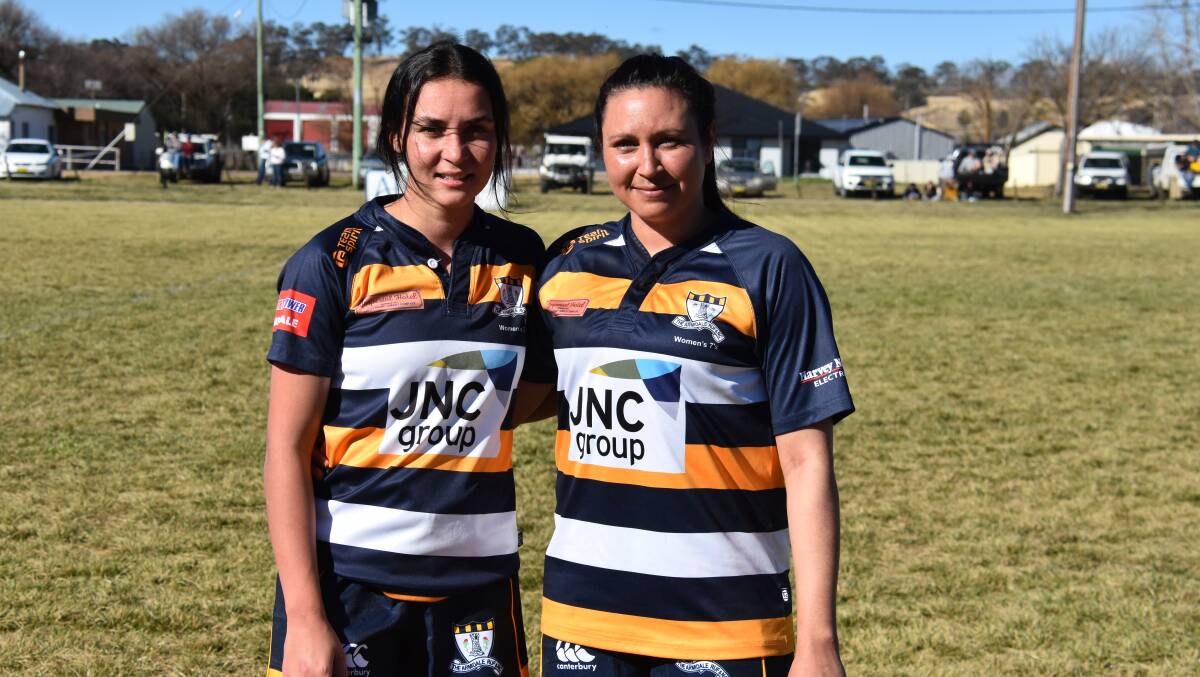 NAME A MORE ICONIC DUO: Taneika Landsborough and Hayley Ford will line up for the Blues in the women's 7s minor semi-final this Sunday. 