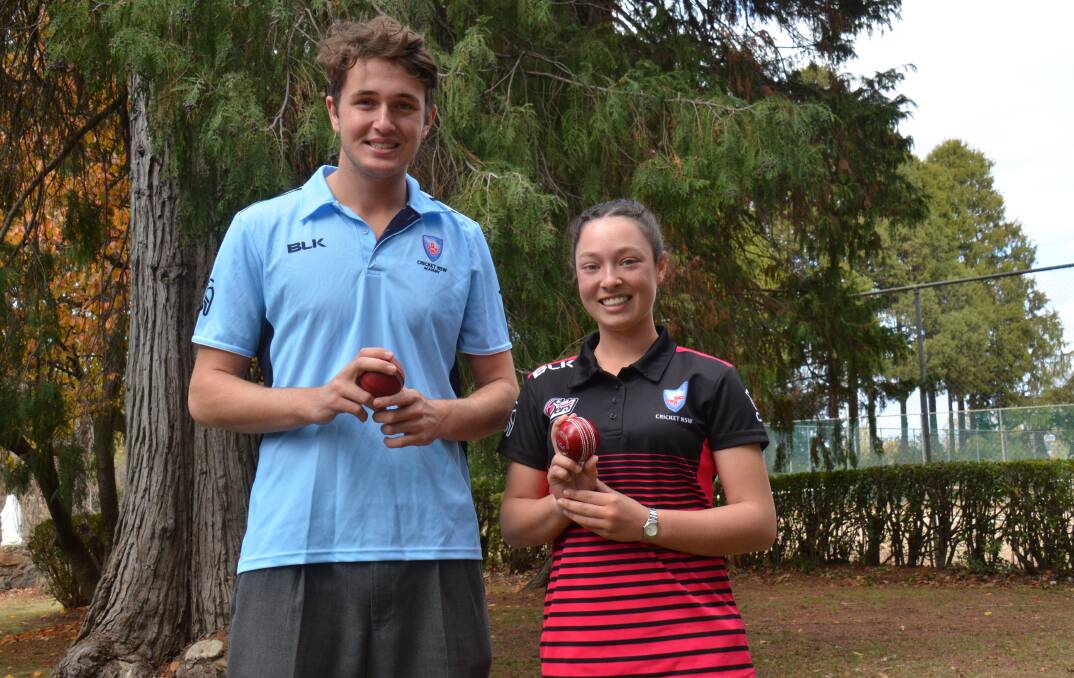 RISING TO THE TOP: Jackson Gwynne and Vanessa Simpson were named in the preliminary NSW/ACT Country squads. 