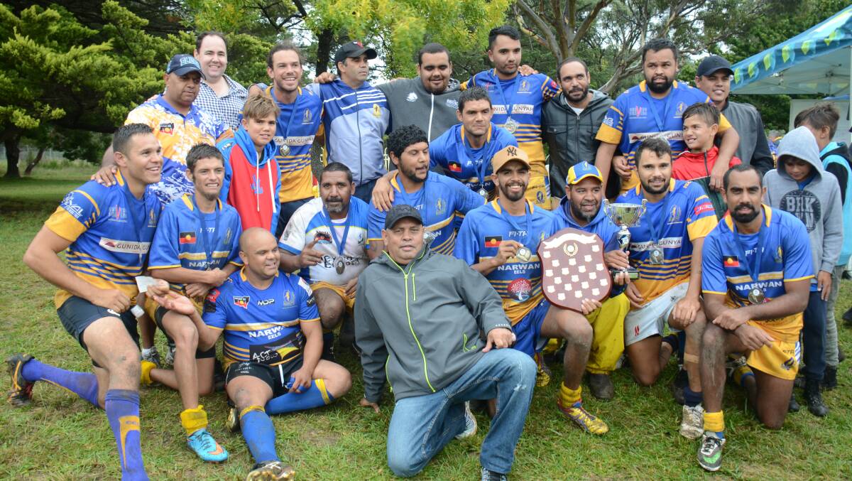 CHAMPIONS: Narwan Eels tried their hand at rugby sevens and had plenty of success, securing the Armidale Blues' knockout title. 