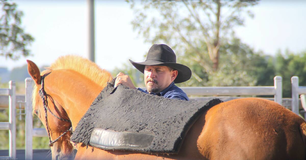 HORSEMANSHIP: Inverell's Damian Hall was selected to compete at the prestigious Way of the Horse competition at Melbourne's Equitana in November this year.