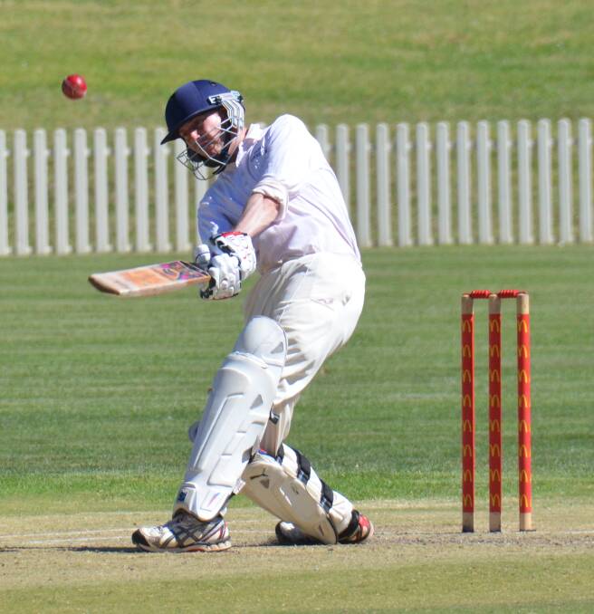 BUILDING FORM: Shane Wolfenden opened for Guyra and scored 26 runs. 