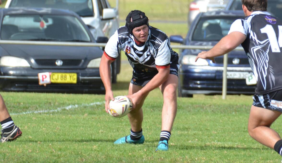 TRIPLE TREAT: Glen Innes lock Jamie Watts made his way over the try line three times in the Magpies' emphatic defeat of Tingha on Sunday at Mead Park. The Magpies head to Armidale this Sunday to face Narwan. 
