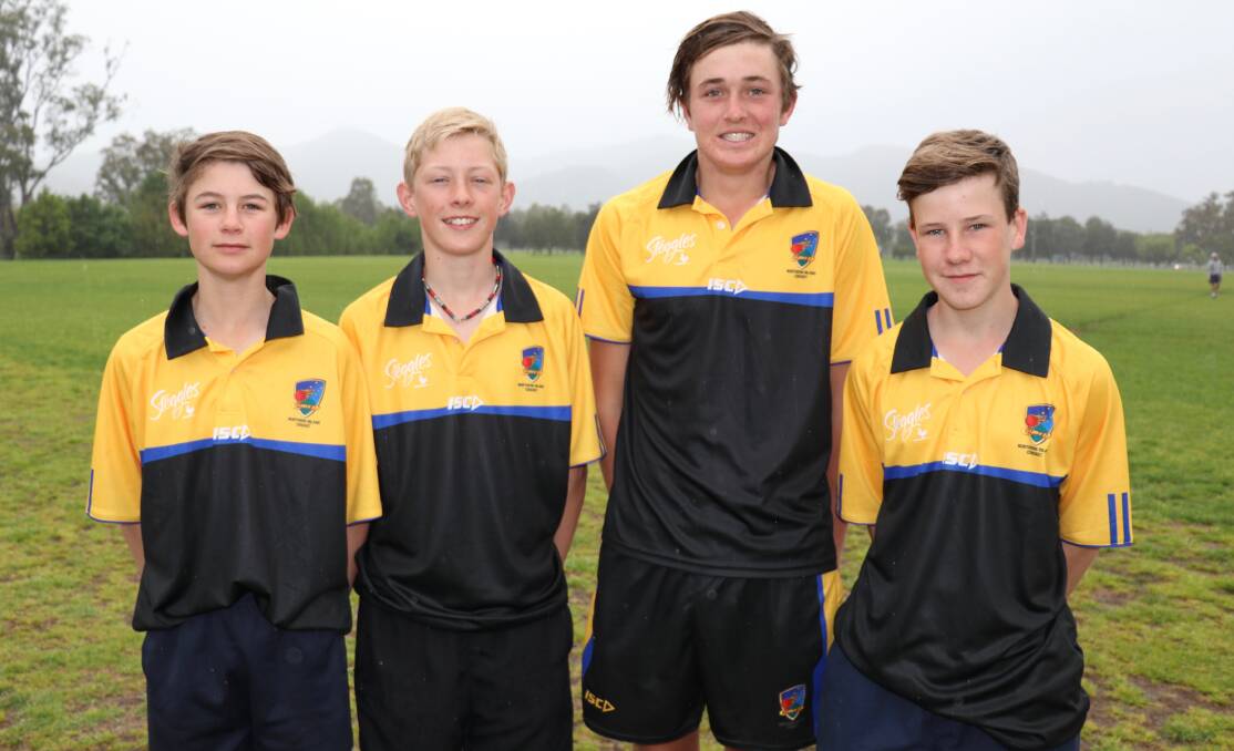 Henry Smith, Henry Sindel, Jackson Gwynne and Kieran Dennis will be part of the under 16's Central North team to play in the Bradman Cup in Newcastle. 