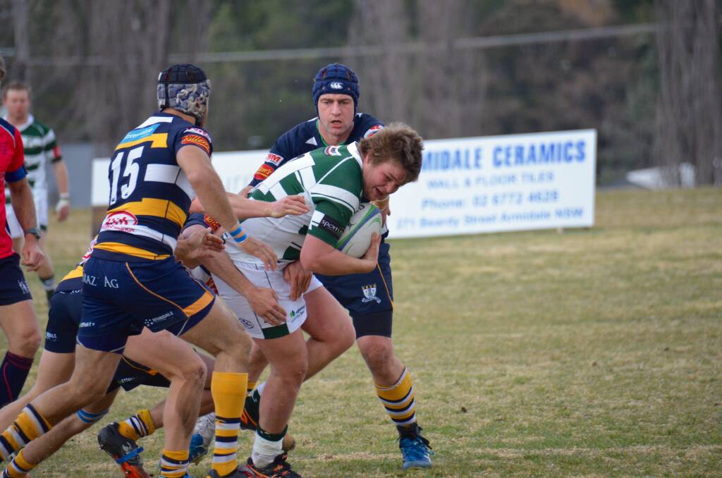 SET TO COLLIDE: Armidale Blues and Robb College will face off for New England Rugby Union glory in this Saturday's first grade grand final at Bellevue Oval. 