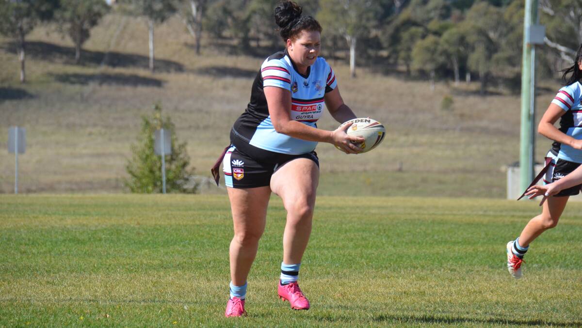 Guyra Spudette Britt Youman is excited by the opportunity to play women's nines rugby league. 