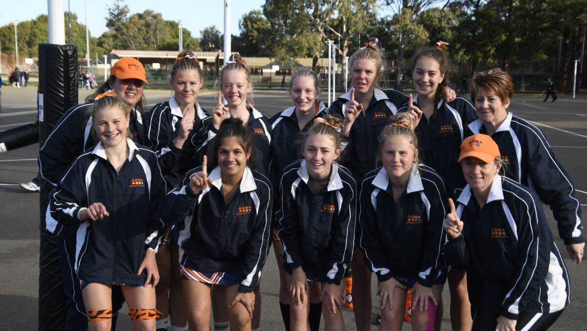 TOP OF THE TABLE: Armidale Netball's under 15s finished as undefeated champions at the state age championships in Sydney at the weekend. Photo: John Grant. 