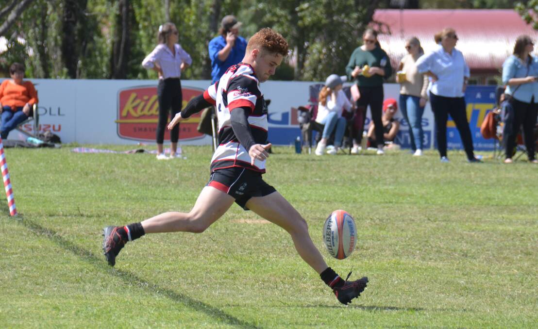 LOCAL TALENT: Barbarians' player Jayden Smith competing at the Armidale Blues knockout in March. 