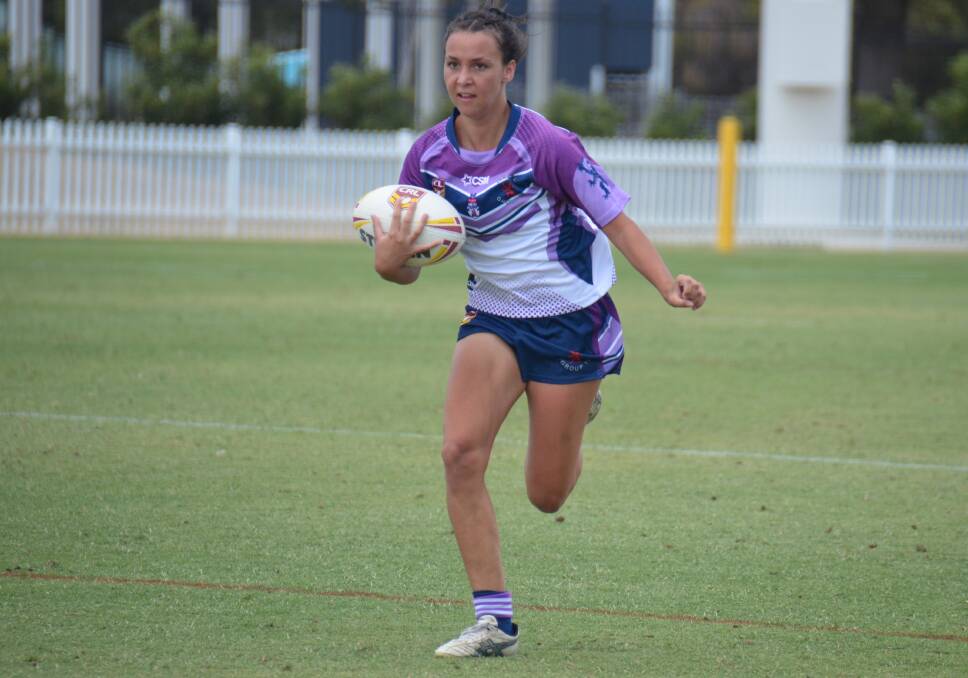 RAW TALENT: Taneika Landsborough will play at fullback for the Greater Northern Tigers on Saturday. 