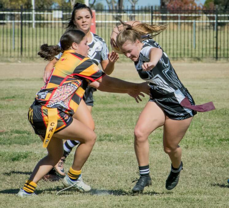 FLYING HIGH: Emilie Hodge received three points from the club for her performance against Moree. Photo: Brenton Hodge. 