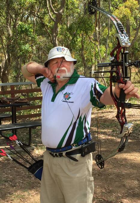 PODIUM FINISH: Dan Alter snagged a gold medal in archery at the Pan Pacific Masters recently. 