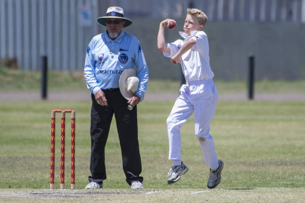 YOUNG GUN: Olly Schmude stepped up for his senior representative cricket debut against Peel Bush Cricket on Sunday. 