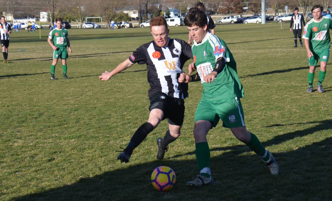 FINDING FORM: Adam Lennon, pictured right, was one of East Armidale's best against Demon Knights. 