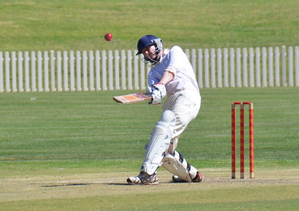 SMASH 'EM: Shane Wolfenden was back to his explosive best with the bat, hitting 13 fours and two sixes in his innings of 77 in the match against Hillgrove. 