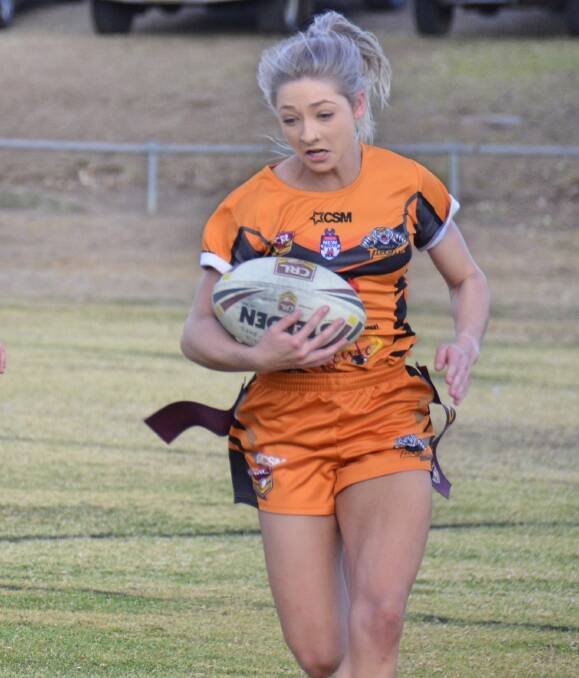 TRIFECTA: Lauren Acton scooped the pool at the Group 19 presentation night. Acton won top try-scorer, top point-scorer and best and fairest. 
