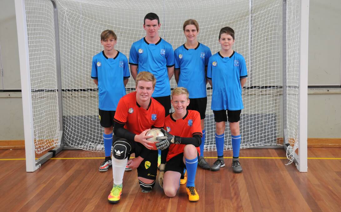 AUSSIE STARS: Harry Rowbottom, Harry Sinclair, Ben Dye, Lachlan Harris, Lachlan Williamson and Jye Saxby were all selected for Australia's futsal squads to travel overseas next year.