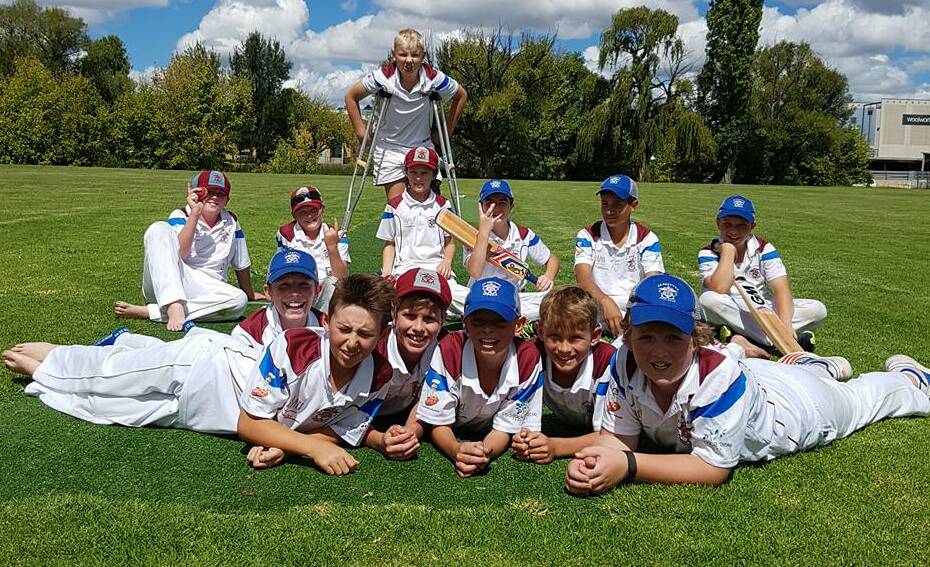 CHAMPIONS: Ex-Services Maroon won the under 12 Armidale Cricket final against CSC Gold. 